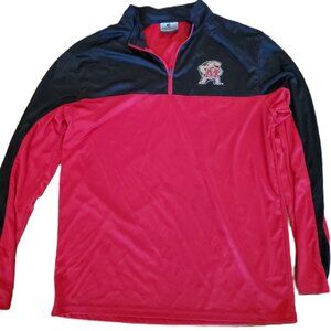 University of Maryland Terrapins lightweight 1/4 zip pullover, Men's Large